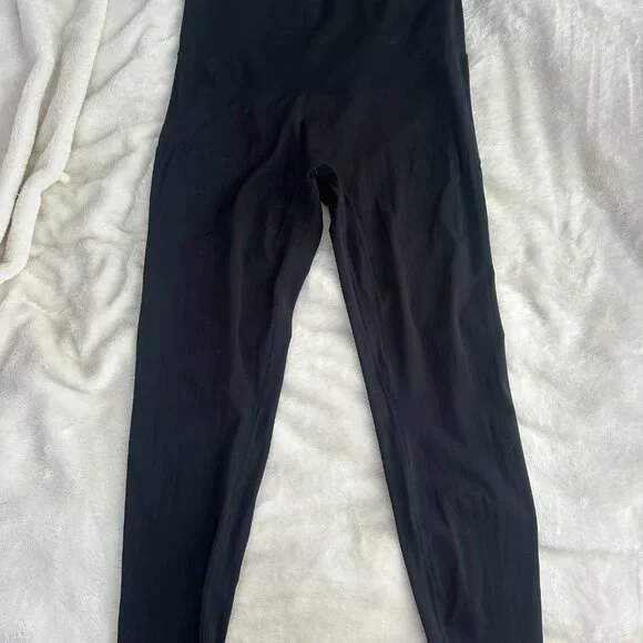POSHDIVAH Black High Rise Leggings Size XL Stretch Activew - Picture 5 of 6
